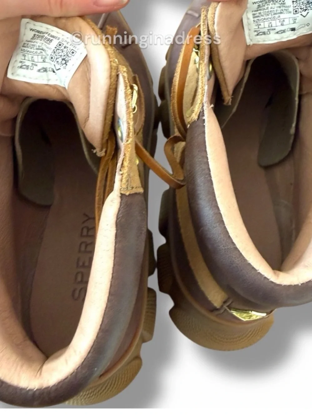 Sperry Women’s The Summit Waterproof Leather & Suede Duck Boots Brown Tan Size 9